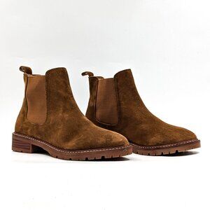 Steve Madden Women Leopold Chesnut Suede Chelsea Ankle Boots size 7.5